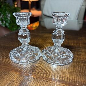 Elegant Crystal Candle Holders